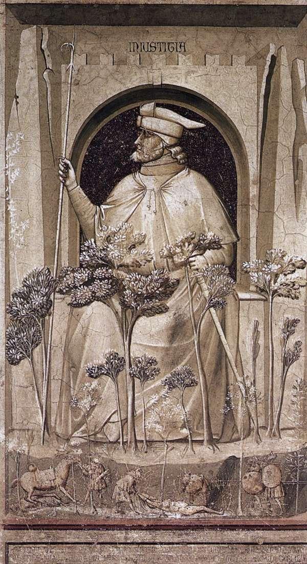 Giotto’nun Adalet ve Adaletsizlik freskleri (Adaletsizlik)